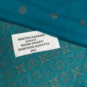 Bareeze Winter Karandi 3pc With Sonydarti Chiffon Duppata Mk - 5