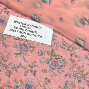 Bareeze Winter Karandi 3pc With Sonydarti Chiffon Duppata Mk - 10