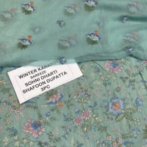 Bareeze Winter Karandi 3pc With Sonydarti Chiffon Duppata Mk - 12