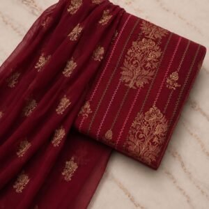 Bareeze Winter Karandi 3pc With Sonydarti Chiffon Duppata Mk - 52