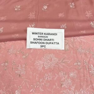 Bareeze Winter Karandi 3pc With Sonydarti Chiffon Duppata Mk - 58