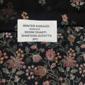 Bareeze Winter Karandi 3pc With Sonydarti Chiffon Duppata Mk - 76