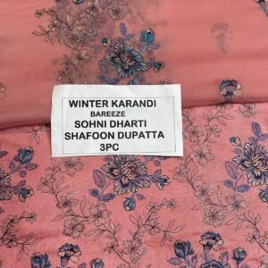 Bareeze Winter Karandi 3pc With Sonydarti Chiffon Duppata Mk - 85