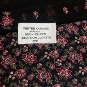 Bareeze Winter Karandi 3pc With Sonydarti Chiffon Duppata Mk - 95