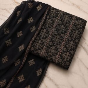 Bareeze Winter Karandi 3pc With Sonydarti Chiffon Duppata Mk - 98