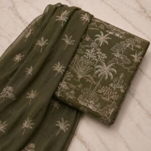 Bareeze Winter Karandi 3pc With Sonydarti Chiffon Duppata Mk - 101