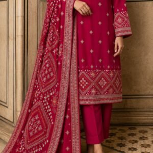 Bareeze Winter Shawl 3PC Suit Mk - 27