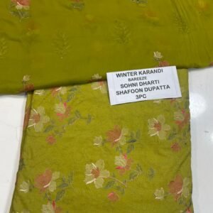 Bareeze Winter Karandi 3pc With Sonydarti Chiffon Duppata Mk - 31