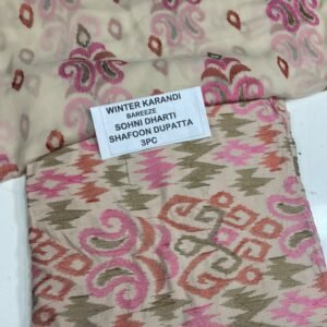 Bareeze Winter Karandi 3pc With Sonydarti Chiffon Duppata Mk - 105
