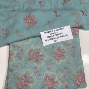 Bareeze Winter Karandi 3pc With Sonydarti Chiffon Duppata Mk - 110