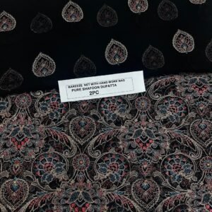Bareeze Net Collection With Handwork Nag With Pure Pakistani Chiffon Duppata 2026 - 44