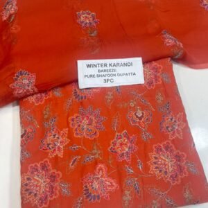 Bareeze Winter Karandi 3pc Collection 2026 Mk - 20