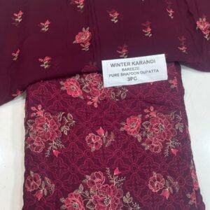Bareeze Winter Karandi 3pc Collection 2026 Mk - 43