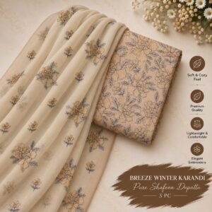Bareeze Winter Karandi 3pc Collection 2026 Mk - 59