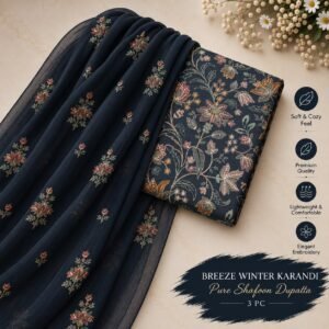 Bareeze Winter Karandi 3pc Collection 2026 Mk - 61