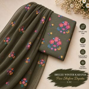Bareeze Winter Karandi 3pc Collection 2026 Mk - 62
