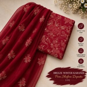 Bareeze Winter Karandi 3pc Collection 2026 Mk - 63