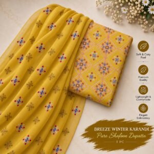 Bareeze Winter Karandi 3pc Collection 2026 Mk - 65