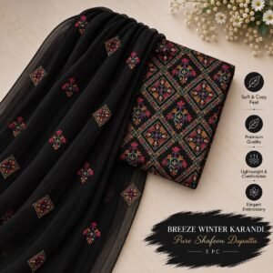 Bareeze Winter Karandi 3pc Collection 2026 Mk - 66