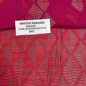Bareeze Winter Karandi 3pc Collection 2026 Mk - 77