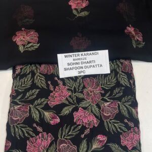 Bareeze Winter Karandi 3pc With Sonydarti Chiffon Duppata Mk - 125