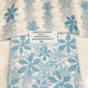 Bareeze Winter Karandi 3pc With Sonydarti Chiffon Duppata Mk - 126