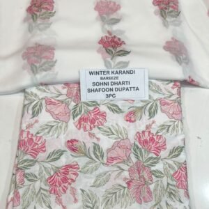 Bareeze Winter Karandi 3pc With Sonydarti Chiffon Duppata Mk - 128