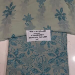 Bareeze Winter Karandi 3pc With Sonydarti Chiffon Duppata Mk - 130