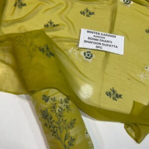 Bareeze Winter Karandi 3pc With Sonydarti Chiffon Duppata Mk - 134