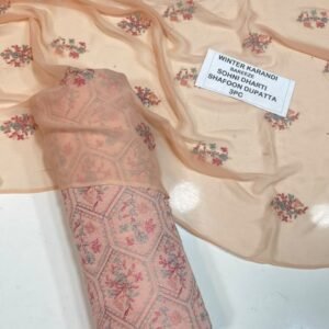 Bareeze Winter Karandi 3pc With Sonydarti Chiffon Duppata Mk - 138