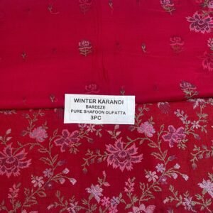 Bareeze Winter Karandi 3pc With Sonydarti Chiffon Duppata Mk - 148