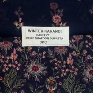 Bareeze Winter Karandi 3pc With Sonydarti Chiffon Duppata Mk - 151