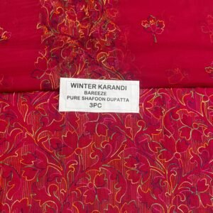 Bareeze Winter Karandi 3pc With Sonydarti Chiffon Duppata Mk - 161