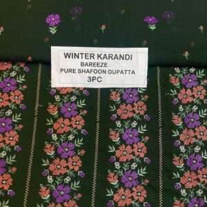 Bareeze Winter Karandi 3pc With Sonydarti Chiffon Duppata Mk - 165