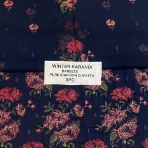 Bareeze Winter Karandi 3pc With Sonydarti Chiffon Duppata Mk - 167