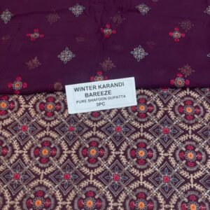 Bareeze Winter Karandi 3pc Collection 2026 Mk – 90