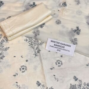 Bareeze Winter Karandi 3pc Collection 2026 Mk – 101
