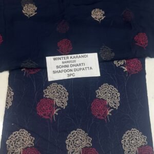 Bareeze Winter Karandi 3pc Collection 2026 Mk – 106