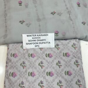 Bareeze Winter Karandi 3pc Collection 2026 Mk – 116