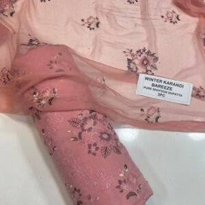 Bareeze Winter Karandi 3pc With Sonydarti Chiffon Duppata Mk - 201