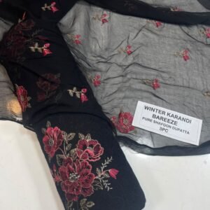 Bareeze Winter Karandi 3pc With Sonydarti Chiffon Duppata Mk - 204