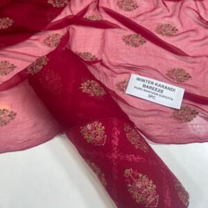 Bareeze Winter Karandi 3pc With Sonydarti Chiffon Duppata Mk - 207
