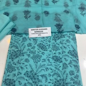 Bareeze Winter Karandi 3pc With Sonydarti Chiffon Duppata Mk - 209