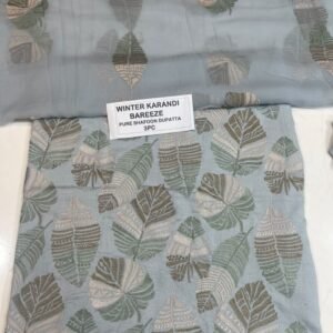 Bareeze Winter Karandi 3pc With Sonydarti Chiffon Duppata Mk - 210