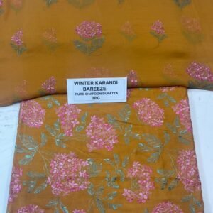Bareeze Winter Karandi 3pc With Sonydarti Chiffon Duppata Mk - 216