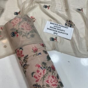 Bareeze Winter Karandi 3pc With Sonydarti Chiffon Duppata Mk - 226