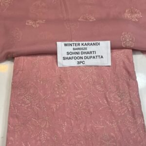 Bareeze Winter Karandi 3pc With Sonydarti Chiffon Duppata Mk - 227