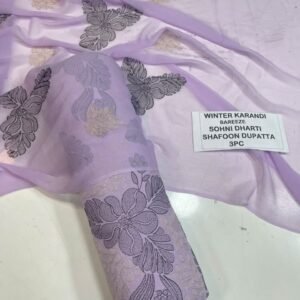 Bareeze Winter Karandi 3pc With Sonydarti Chiffon Duppata Mk - 233