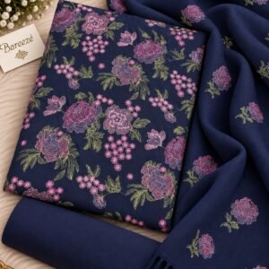 Bareeze Winter Karandi With Pure Pashmina Shawl  Mk - 1