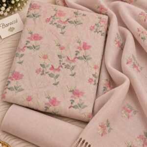 Bareeze Winter Karandi With Pure Pashmina Shawl  Mk - 3